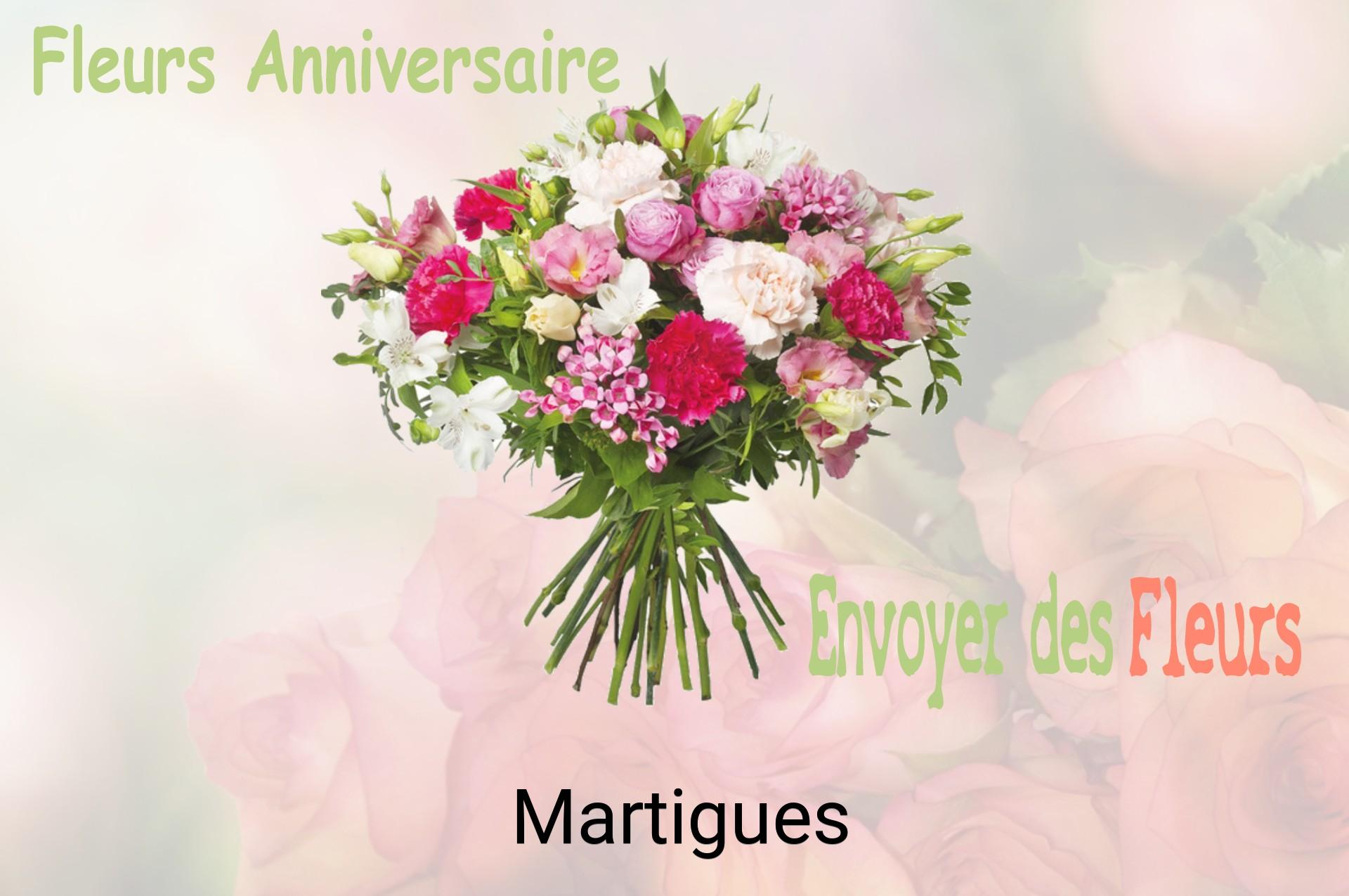 Bouquet de fleurs d’anniversaire livré à Martigues